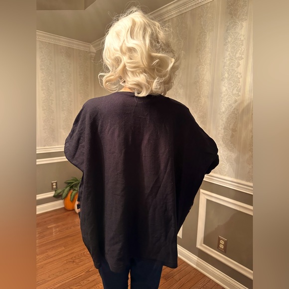 NWT!☃️AAEDA!❄️Sweater “Dolman Sleeves”/blk/copper/chain link design/size-M - Picture 4 of 9